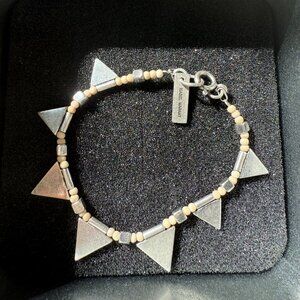 Isabel Marant Triangle Charm Bracelet MINTY condition with sliver metal gift box